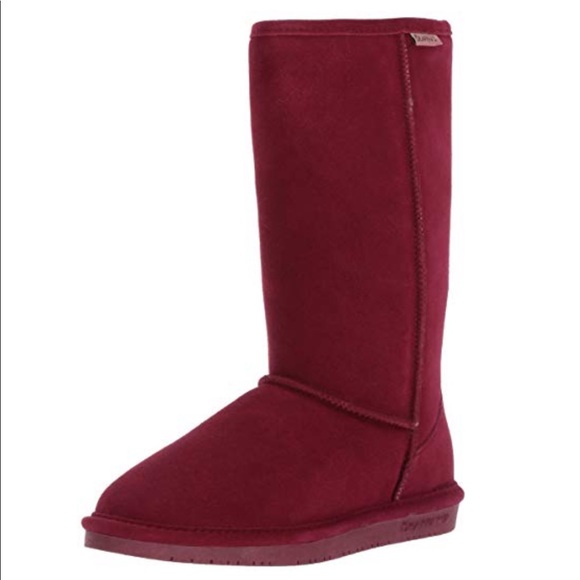 bearpaw boots burgundy